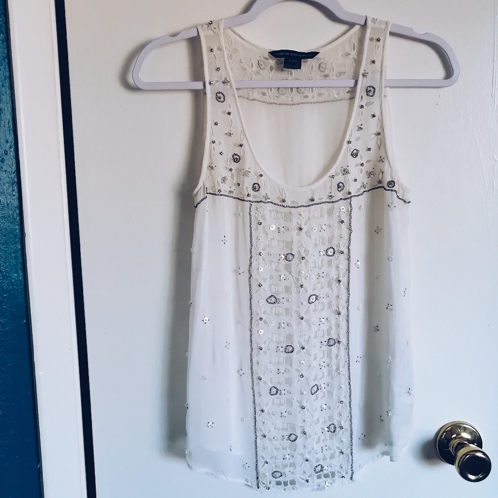 French Connection Embellished Blouse